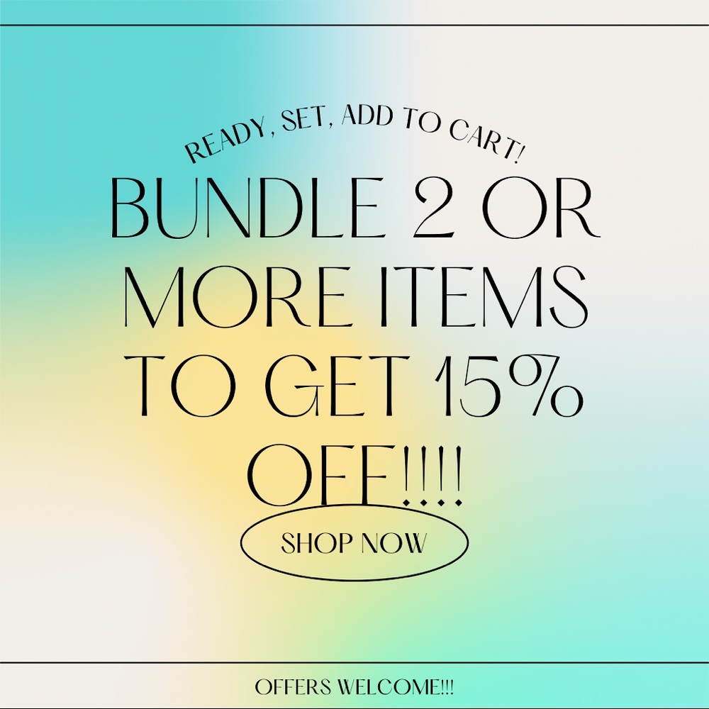 BUNDLE DISCOUNT!!!!!